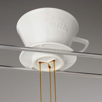 Kalita HA 185 V60 en porcelaine blanche vague